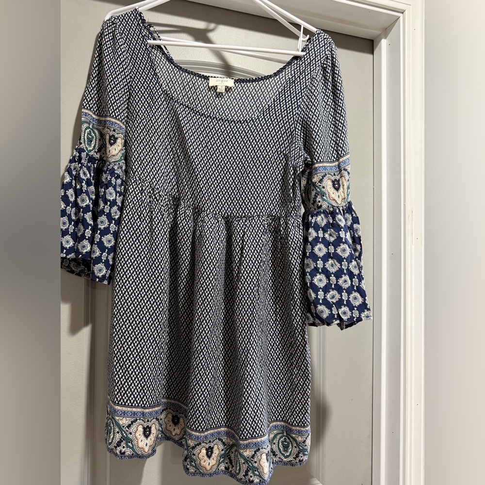 Umgee babydoll. Rayon/cotton.